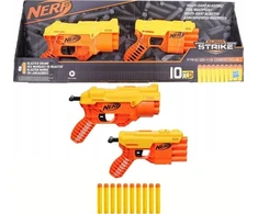 Hasbro NERF ALPHA STRIKE FANG QS-4 &amp; COBRA RC-6 + 10 strzałek HASBRO E8872