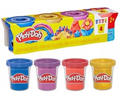 Hasbro PLAY-DOH Blizgaus plastilino rinkinys, 4 vnt.