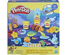 Play-Doh PLD Ocean rinkinys 5xtube + priedai. F3609 Hasbro