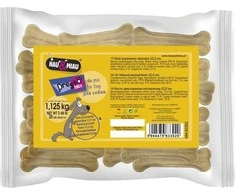 Hau&amp;Miau presuotas kaulas, 12,5 cm, 25 vnt./pak., 1,125 kg/pak.