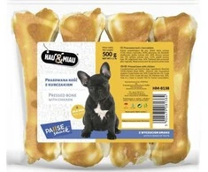Hau&amp;Miau Pausesnack šuo gydyti, spaustas vištienos kaulų 500g
