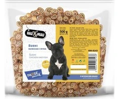 None Hau&amp;Miau Pausesnack šuo gydyti, suši - vištienos ir žuvies 500g