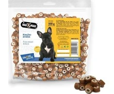 Hau&amp;Mau Hau&amp;Miau minkšti mini žuvies žiedai 500g