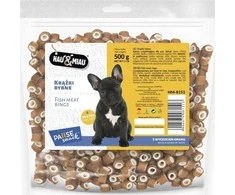 Hau&amp;Mau Hau&amp;Miau minkšti mini žuvies žiedai 500g
