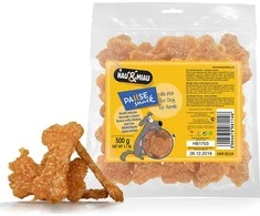 Hau&amp;Miau Hau &amp; amp; MaU mėsos kubeliai - vištiena su ryžiais 500g HM-8114