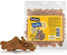 Hau&amp;Mau Hau&amp;Miau mėsos kauliukai su Antiena ir Ryžiais 500g