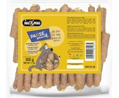 Hau&amp;Miau Vištų dešros žarnyne 11 cm Hau&amp;Miau HM-8128 500g