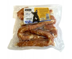 Hau&amp;Miau Pausesnack šunų skanėstai, odiniai pagaliukai, įvynioti į vištieną, 500g