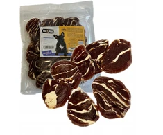 Hau&amp;Miau Pausesnack przysmak šuniui, marmurkowe krążki su jautiena, 500g