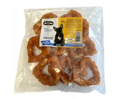 Hau&amp;Miau Pausesnack przysmak šuniui, serca ze skóry owiniete vištiena, 7-8cm, 500g