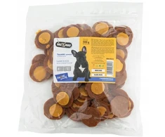 Hau&amp;Miau Pausesnack przysmak šuniui, talarki jagnięce o smaku sera, 500g