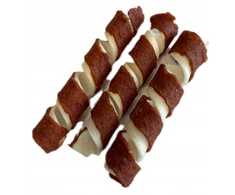Hau&amp;Miau Pausesnack šunų skanėstas, susukti ritinėliai su antiena, 500g