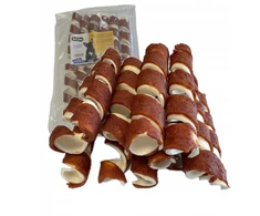 Hau&amp;Miau Pausesnack šunų skanėstas, susukti ritinėliai su antiena, 500g