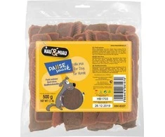 None Hau&amp;Miau Pausesnack šunų gydyti, jautienos juostelės 500g