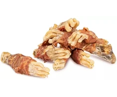 Hau&amp;Miau Puzzo Snack, skanėstas šunims, triušio letenėlės apvyniotos antiena, 1kg