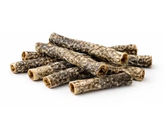 Hau&amp;Miau Puzzo Snack, skanėstas šunims, menkės odos lazdeles, 150g (HM-8445)