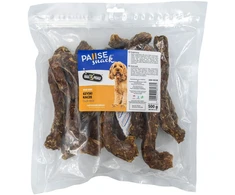 Hau&amp;Miau Užkandis, skanėstas šunims, antienos kakliukai, 500g (HM-8238)