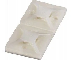 Haupa prisukamas dirželio laikiklis, 3.6mm 19x19mm, baltas, 100vnt