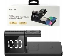Havit W3042 - 3 in 1 bevielio įkrovimo stotelė, juodas