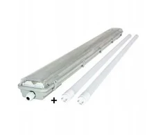 Heda LED šviestuvas hermetiškas su atšvaitu ir LED vamzdeliais 2xT8 18W 120cm IP65 HDL236KOM
