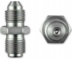 HEL išorinis-išorinis adapteris su kūgiu - 7/16" x 20 UNF (-4 JIC) į 7/16" x 24 GARRETT GT serijos turbokompresorius