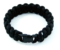 Helikon-Tex Bransoletka Survival bracelet - Paracord - Juodas (AC-SBR-NL-01)