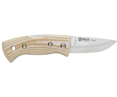 Peilis Helle Berget rusvai gelsvas Canvas Micarta 12C27
