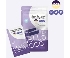 Hello Coco HELLO COCO Whitening Strips Paski wybielające su PAP - violetinė 14 vnt.