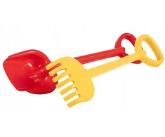 Hemar didelis kastuvas ir grėblys vaikams smėliui, 55 cm, spalvų mišinys