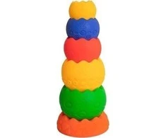 Hencz Toys HENCZ 814 kontrasto sensorinė piramidė