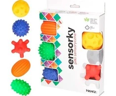 Hencz Toys Sensoriniai kamuoliukai 5 vnt. Pastelinė