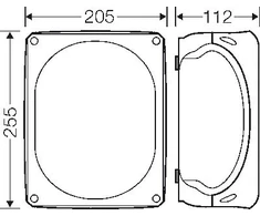 Hensel Jungiamoji dėžutė 255 x 205 x 112 mm be gnybtų IP66 pilka DK 2500 GZ (62000161)