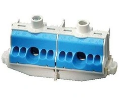 Hensel N terminalo skydelis 80A 2x25mm2 + 8x4 mm2 Cu melsvai pilkos FC N 10 (26001204)