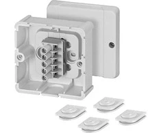 Hensel 6000038 Jungiamoji dėžutė, skirta montuoti kanaluose ir vamzdeliuose IP54 rutulys DP 9025 6000038