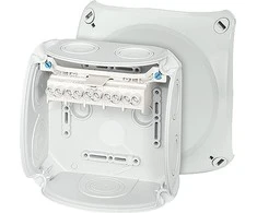Hensel Filialas Box 130x130x77 5x6mm2 CU IP66 pilka DK 0606 GZ (62000154)