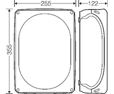 Hensel 62000020 Jungiamoji dėžutė 355x255x122 be gnybtų IP66 pilka DK 5000 G 62000020