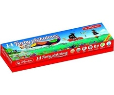 Herlitz Mokyklos plakatas dažai 14kol 20ml Premium aukso / sidabro - 0009567207