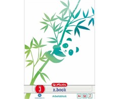 Herlitz Herlitz Arbeitsblock A4 GREENline 50 Bl. Lineatur 03 Panda