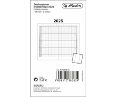 Herlitz Herlitz Taschenplaner Ersatzeinlage mit Leporello-Falzung