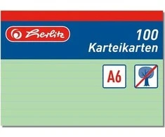 Herlitz Atvirukai A6 žalia