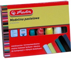 Modelinas 6 pastelinių spalvų, Herlitz