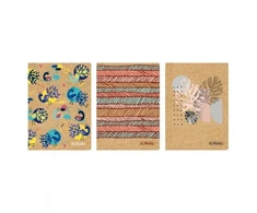 Herlitz NB A6/80 w kratkę papier kraft Cover M.s