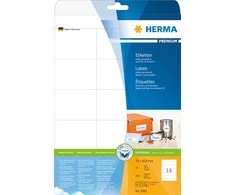 Herma Premium etiketės 5055, A4, baltos, 70 x 50,8 mm, matinis popierius, 375 vnt. (5055)
