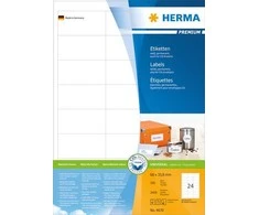 Herma Premium etiketės A4, baltas, matinis popierius, 2400 vnt (4670)