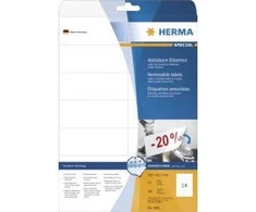 Herma Etykiety odklejalne Movables balta, papier matinė, 350 vnt. (5081)