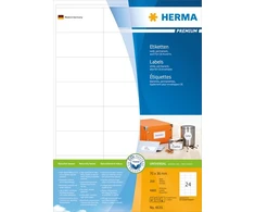 Herma Etykiety Premium A4, balta, papier matinė, 4800 vnt. (4633)
