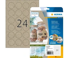 Herma Etykiety Silphie A4 20 arkuszy 40mm apvalus