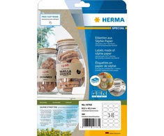 Herma HERMA Etiketten Silphie A4 20 Blatt 63.5x42.3 Oval
