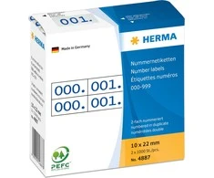 Herma Lipnios etiketės 2x / 10 x 22mm