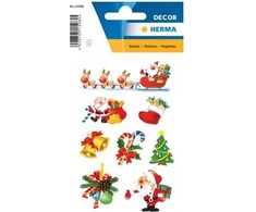 Herma ĹšwiÄ…teczne naklejki ''MikoĹ‚aj''. 3 arkusze po 10 naklejek 15080.